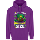 St Patricks Day I'm Leprechaun Sized Funny Childrens Kids Hoodie Purple