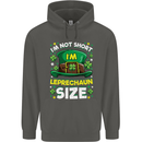 St Patricks Day I'm Leprechaun Sized Funny Childrens Kids Hoodie Storm Grey