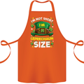 St Patricks Day I'm Leprechaun Sized Funny Cotton Apron 100% Organic Orange