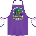 St Patricks Day I'm Leprechaun Sized Funny Cotton Apron 100% Organic Purple