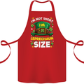 St Patricks Day I'm Leprechaun Sized Funny Cotton Apron 100% Organic Red