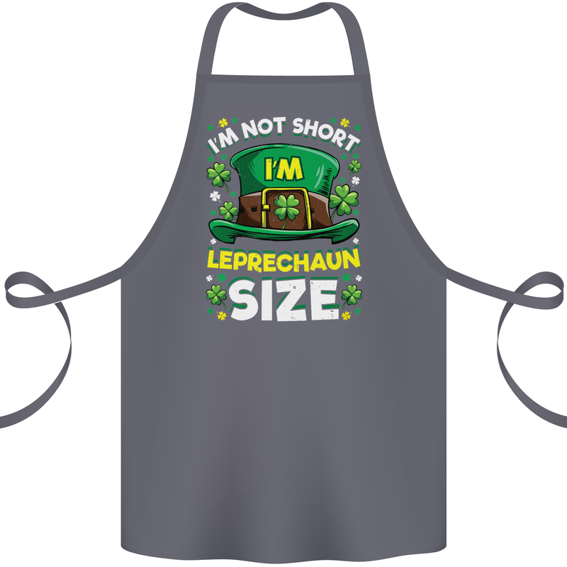 St Patricks Day I'm Leprechaun Sized Funny Cotton Apron 100% Organic Steel