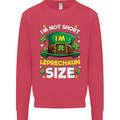 St Patricks Day I'm Leprechaun Sized Funny Kids Sweatshirt Jumper Heliconia