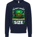 St Patricks Day I'm Leprechaun Sized Funny Kids Sweatshirt Jumper Navy Blue