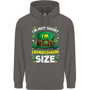 St Patricks Day I'm Leprechaun Sized Funny Mens 80% Cotton Hoodie Charcoal