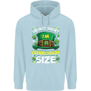 St Patricks Day I'm Leprechaun Sized Funny Mens 80% Cotton Hoodie Light Blue