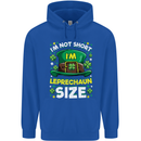 St Patricks Day I'm Leprechaun Sized Funny Mens 80% Cotton Hoodie Royal Blue