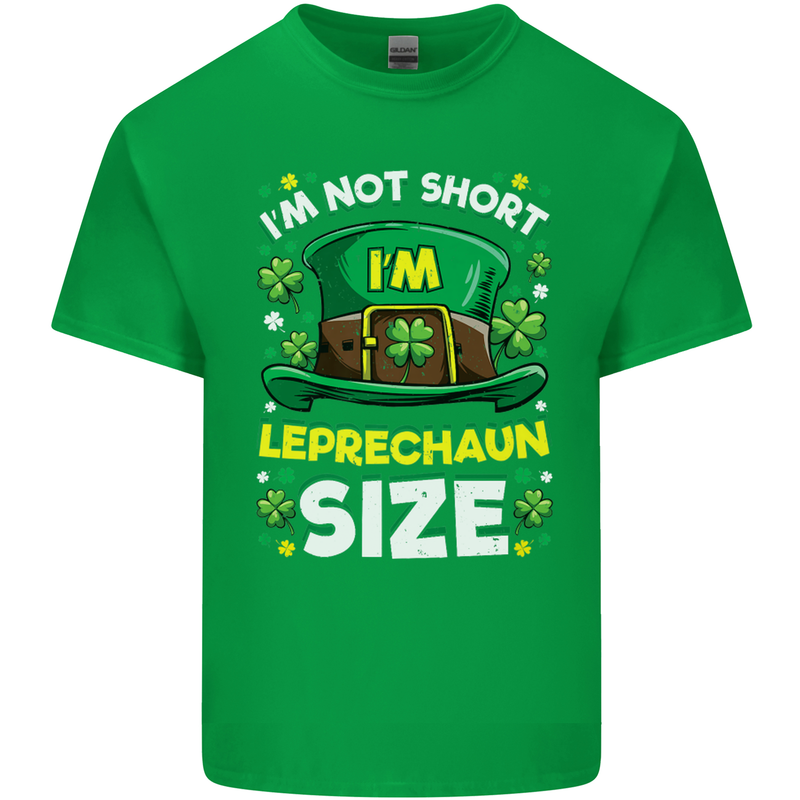 St Patricks Day I'm Leprechaun Sized Funny Mens Cotton T-Shirt Tee Top Irish Green