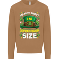 St Patricks Day I'm Leprechaun Sized Funny Mens Sweatshirt Jumper Caramel Latte