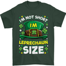 St Patricks Day I'm Leprechaun Sized Funny Mens T-Shirt Cotton Gildan Forest Green