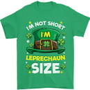 St Patricks Day I'm Leprechaun Sized Funny Mens T-Shirt Cotton Gildan Irish Green