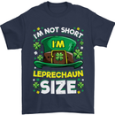 St Patricks Day I'm Leprechaun Sized Funny Mens T-Shirt Cotton Gildan Navy Blue