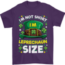 St Patricks Day I'm Leprechaun Sized Funny Mens T-Shirt Cotton Gildan Purple