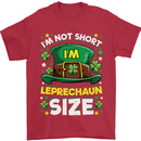 St Patricks Day I'm Leprechaun Sized Funny Mens T-Shirt Cotton Gildan Red