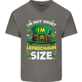 St Patricks Day I'm Leprechaun Sized Funny Mens V-Neck Cotton T-Shirt Charcoal