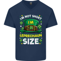 St Patricks Day I'm Leprechaun Sized Funny Mens V-Neck Cotton T-Shirt Navy Blue