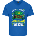St Patricks Day I'm Leprechaun Sized Funny Mens V-Neck Cotton T-Shirt Royal Blue