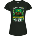 St Patricks Day I'm Leprechaun Sized Funny Womens Petite Cut T-Shirt Black
