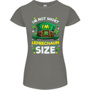 St Patricks Day I'm Leprechaun Sized Funny Womens Petite Cut T-Shirt Charcoal