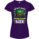 St Patricks Day I'm Leprechaun Sized Funny Womens Petite Cut T-Shirt Purple