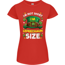 St Patricks Day I'm Leprechaun Sized Funny Womens Petite Cut T-Shirt Red