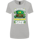 St Patricks Day I'm Leprechaun Sized Funny Womens Wider Cut T-Shirt Sports Grey