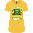 St Patricks Day I'm Leprechaun Sized Funny Womens Wider Cut T-Shirt Yellow
