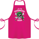 St Patricks Day Let the Shenanigans Begin Cotton Apron 100% Organic Pink