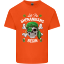 St Patricks Day Let the Shenanigans Begin Kids T-Shirt Childrens Orange