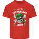 St Patricks Day Let the Shenanigans Begin Kids T-Shirt Childrens Red