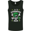 St Patricks Day Let the Shenanigans Begin Mens Vest Tank Top Black