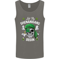 St Patricks Day Let the Shenanigans Begin Mens Vest Tank Top Charcoal