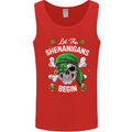 St Patricks Day Let the Shenanigans Begin Mens Vest Tank Top Red