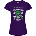 St Patricks Day Let the Shenanigans Begin Womens Petite Cut T-Shirt Purple