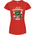 St Patricks Day Let the Shenanigans Begin Womens Petite Cut T-Shirt Red
