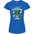 St Patricks Day Let the Shenanigans Begin Womens Petite Cut T-Shirt Royal Blue
