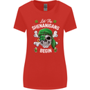 St Patricks Day Let the Shenanigans Begin Womens Wider Cut T-Shirt Red