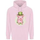 St Patricks Day Pig Childrens Kids Hoodie Light Pink