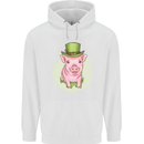 St Patricks Day Pig Childrens Kids Hoodie White