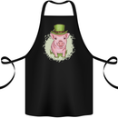 St Patricks Day Pig Cotton Apron 100% Organic Black