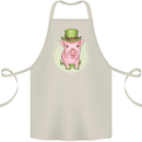 St Patricks Day Pig Cotton Apron 100% Organic Natural