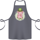 St Patricks Day Pig Cotton Apron 100% Organic Steel