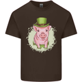 St Patricks Day Pig Kids T-Shirt Childrens Chocolate