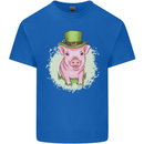 St Patricks Day Pig Mens Cotton T-Shirt Tee Top Royal Blue