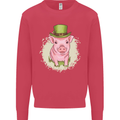 St Patricks Day Pig Mens Sweatshirt Jumper Heliconia
