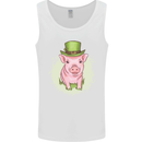 St Patricks Day Pig Mens Vest Tank Top White