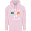 St Patricks Day Pregnant New Baby Funny Childrens Kids Hoodie Light Pink