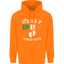 St Patricks Day Pregnant New Baby Funny Childrens Kids Hoodie Orange