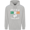 St Patricks Day Pregnant New Baby Funny Childrens Kids Hoodie Sports Grey