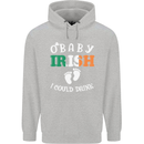 St Patricks Day Pregnant New Baby Funny Childrens Kids Hoodie Sports Grey